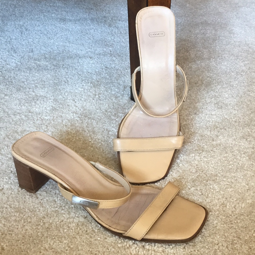 Coach sandals/heels